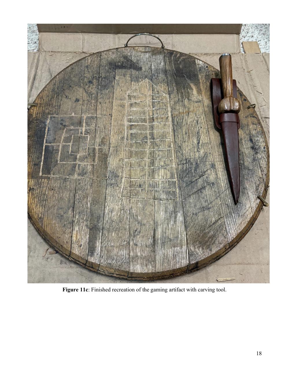 Finished Mary Rose gaming barrel lid reconstruction